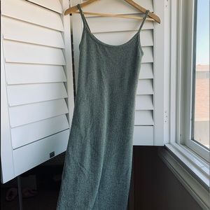 Wilfred Midi-Length Ribbed Body-con Dress